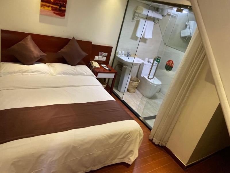 Greentree Inn Shanghai Songjiang University City New Songjiang Road Express Hotel Exterior foto
